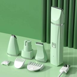 UBBT-Electric Hair Clipper para Animais de Estimação, 4 Lâminas, Aparador de Prego, Recarregável Profissional, Corte de Cabelo para Cães e Gatos, 4 em 1 - Image 1