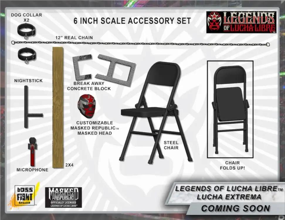 Bfs 1/12 legend luka libre la muerte figura de ação mesas acessórios conjunto para fãs coleção - Image 1