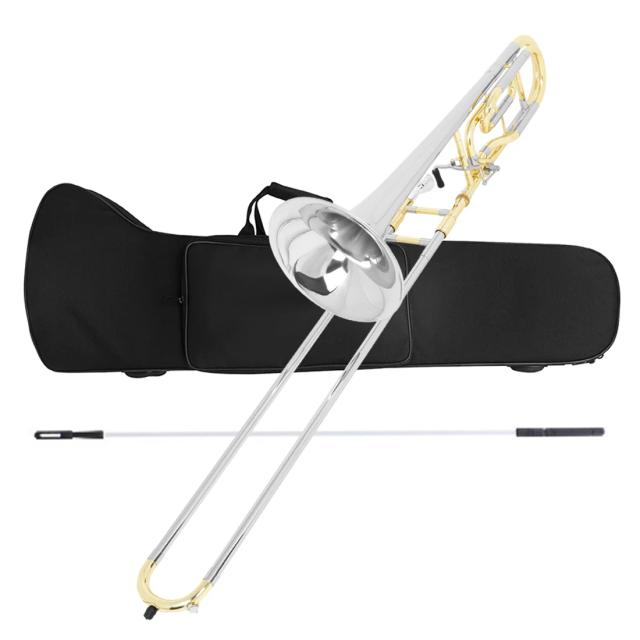 Trombone Tenor SLADE em Latão Bb com Acessórios Incluídos e Vara de Limpeza