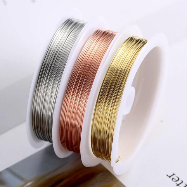 Fios de Cobre e Metal para Artesanato: Opções de 0.3mm a 1mm em Ouro, Prata e Cobre para Fazer Joias e Acessórios DIY