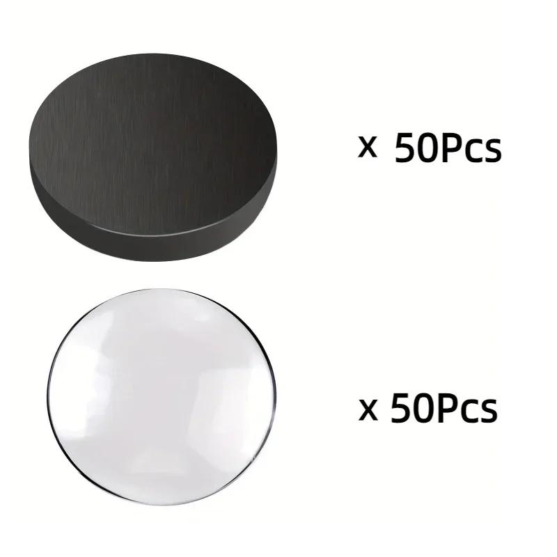50 conjuntos de ímãs artesanais de vidro cerâmico ferrite ímã com suporte adesivo e vidro transparente transparente para artesanato diy ímã de geladeira - Image 1