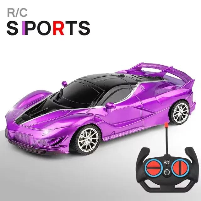 Carro RC 2.4G 4CH 1:18 Alta Velocidade com LED