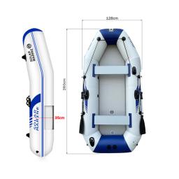 Solar Marine PVC barco inflável, barco de pesca, 2.6m, 3 ou 4 pessoas, caiaque iate, bote canoa para esportes aquáticos ao ar livre, - Image 1