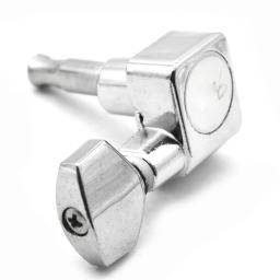 Afinadores de guitarra selados 6 em linha, 2 pinos, ajuste de chave, conjunto de cabeças de máquina para guitarra elétrica fd st 6r - Image 2