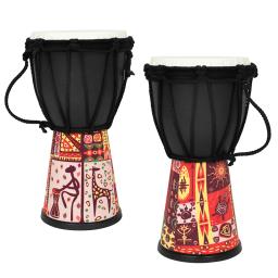 Tambor de mão africano para crianças, 4 Polegada, profissional, portátil, abs, câmara de tambor, colorido, percussão, instrumento musical - Image 1