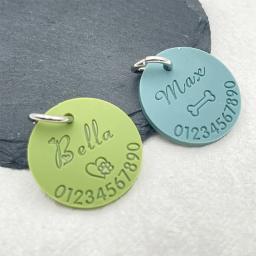 Personalizado Silicone Anti-Lost ID Tag para Animais de Estimação, Gravado Nome e Número de Telefone, Pingente Personalizado, Puppy Coleiras Acessórios, Novo - Image 2