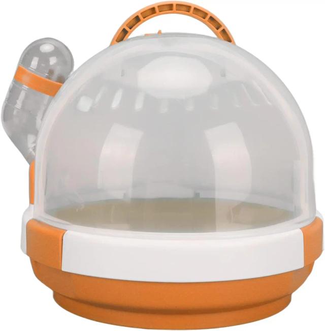 Gaiola Portátil Leve e Compacta com Design Engraçado e Respirável para Hamsters, Coelhos e Pequenos Animais de Estimação