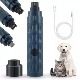 Novo cão elétrico cortador de unhas clippers pet garras moedores ferramentas com luz led gato patas unhas grooming trimmer limpeza suprimentos - Image 3