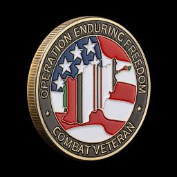 Moeda Comemorativa Colecionável, EUA, Veterano da Guerra do Afeganistão, Challenge Coin, Bronze, Operação Liberdade Duradoura, OEF - Image 5