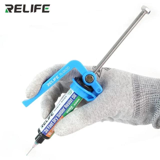 Relife RL-062D: Pasta de Solda UV para Economia de Trabalho - Ferramenta Ideal para Reparos em Placas-Mãe com 5-10cc de Capacidade
