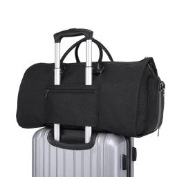 Mala de Mão Masculina, Sacos De Viagem Desportiva, Bolsa De Vestuário De Grande Capacidade, Sacos De Ombro Dobráveis, Compartimento De Sapatos, XM137 - Image 4