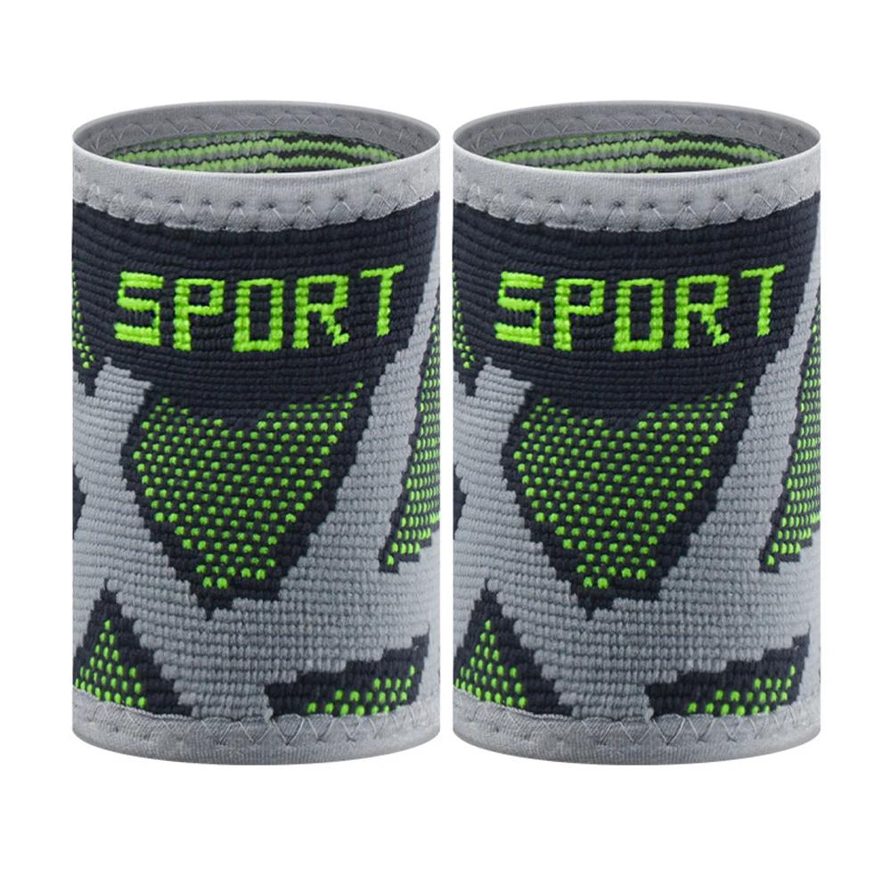 Banda de apoio do pulso de malha para homens e mulheres, elástica e respirável, esportes, exercício, treino, ginásio, luz, 2pcs - Image 1