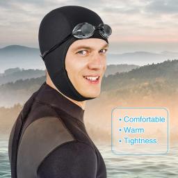 Cap Capô de Mergulho com Correias Chin, Cap Surf Surf para Homens e Mulheres, Esportes Aquáticos à Vela, 2.5mm - Image 2