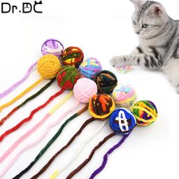 Dr.DC-Chew e Tease Balls para Animais de Estimação, Brinquedos de lã colorida, Fidget Toy para gatos, Acessórios para cães - Image 1