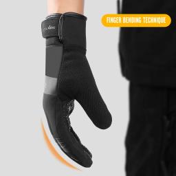 Luvas impermeáveis da motocicleta do tela táctil, Windproof, esportes, equitação, esqui, corrida, ciclismo, exterior, inverno, 3m - Image 5