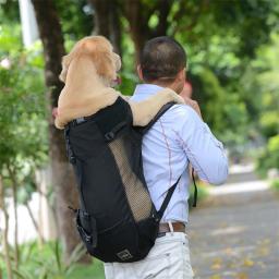 Forte náilon cão portador mochila para pequenos cães médios de alta qualidade respirável ciclismo mochila para viagens ao ar livre pet suprimentos - Image 6