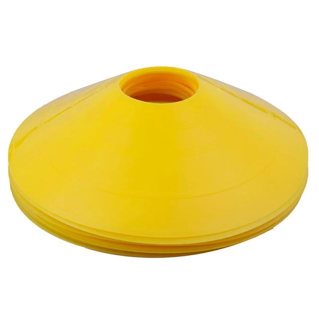 Conjunto de 10 Cones de Discagem para Treinamento Rápido em PVC para Futebol, Rugby e Atividades ao Ar Livre