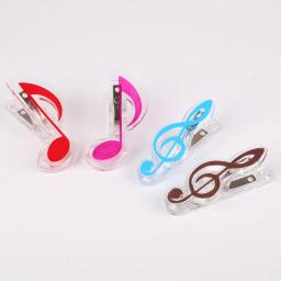 Plástico Musical Note Primavera Holder Clip, Suporte Clip para Piano Violão Musical Notação Clipes, Folha de papel, 1Pc - Image 2
