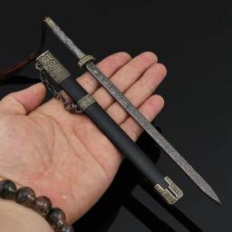 Modelo Medieval Armas Antigas, Yan Xifan com Bainha, Todos os Ofícios do Metal, Katana Colecionáveis, Acessórios para Ornamentos, Presentes, 22cm - Image 5