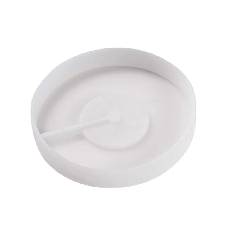Molde de silicone para luzes led base de exibição redonda bases quadradas com luz usb diy artesanato kit para resina vidro cristal arte - Image 1