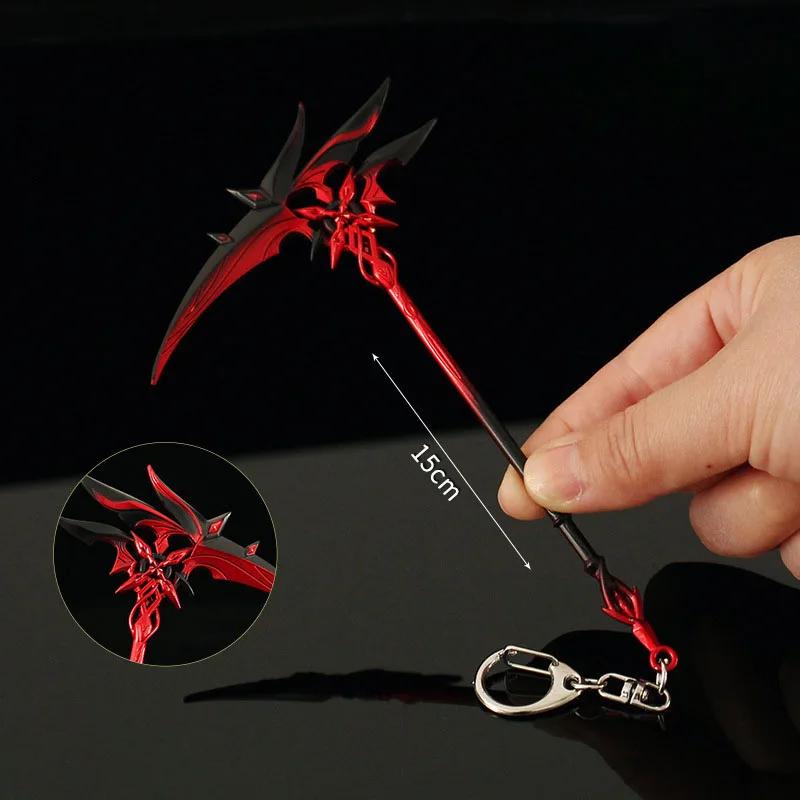 The Knave Jogo Periféricos Liga Chaveiros, Arma Modelo, Chaveiro Pingente, Colecionáveis, Ornamento, Arma, Foice, Akatsuki, Presentes - Image 1