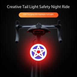 USB carregamento bicicleta LED lanterna traseira, ciclismo luzes, multi iluminação modos, flash cauda luzes traseiras, acessórios de bicicleta, novo - Image 6