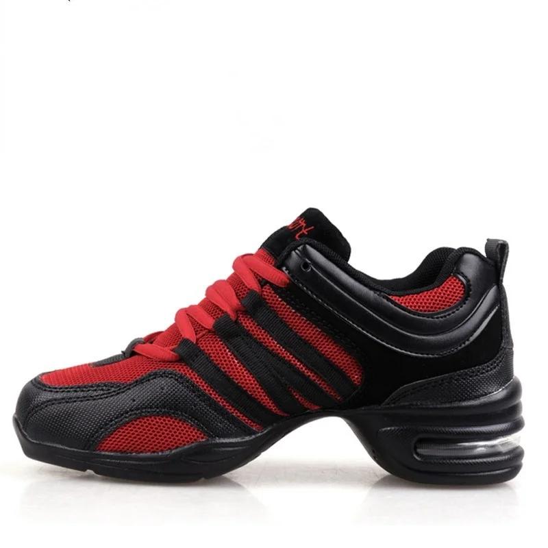 Xihaha malha esportes femininos característica sola macia respiração sapatos de dança tênis mulher sapatos prática moderna dança jazz sapatos femininos - Image 1