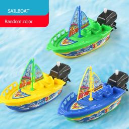 1pc velocidade barco navio vento acima brinquedo flutuador na água brinquedos criança clássico relógio brinquedos chuveiro de inverno banho brinquedo para crianças meninos brinquedos - Image 4