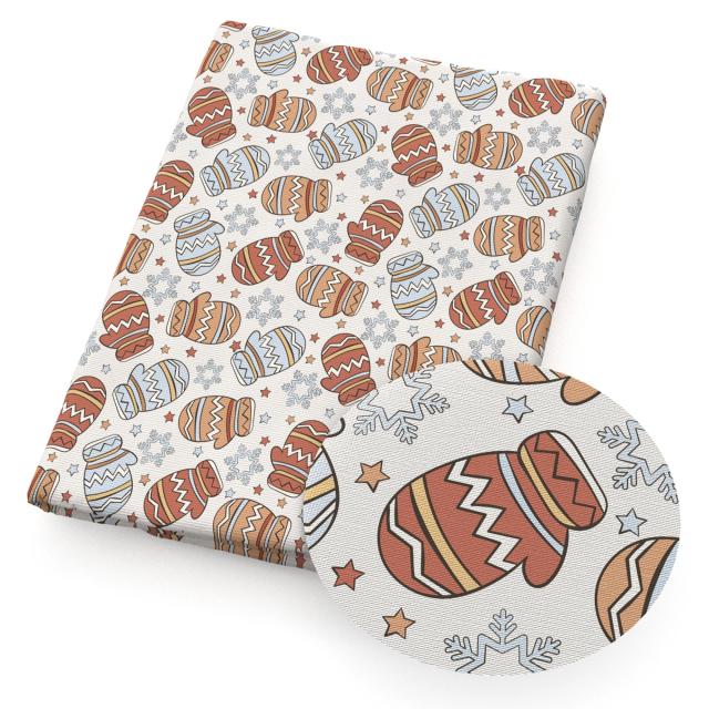 Tecido de Poliéster e Algodão Patchwork para DIY: Ideal para Costura Artesanal, Quilting, Bordado e Projetos de Natal - 50x145cm