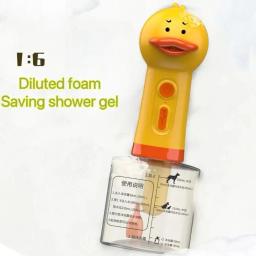 Bonito pequeno pato amarelo máquina de espuma elétrica, carregamento USB, Full-Automatic Soap Dispenser, Pet Acessórios de limpeza, 1pc - Image 2