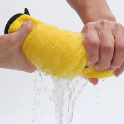 Toalhas de limpeza de microfibra, 1-12 peças, limpeza de carro, panos de secagem, janela espessada, toalha de lavagem de vidro, suprimentos de lavagem automática - Image 4