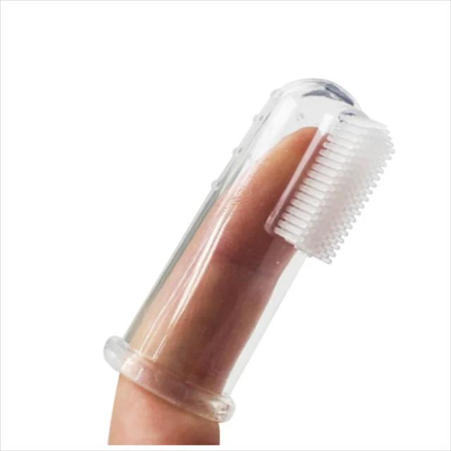Escova de Dentes de Silicone Super Macia para Cães e Gatos - Cuidados com Mau Hálito e Tártaro