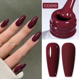 NASCIDO PRETTY-Polonês Semi Permanente para Unhas, Manicure Art, Soak Off, Vernizes UV LED, Suprimentos para Unhas, Vermelho Fosco, 10ml, 130 Cores - Image 5