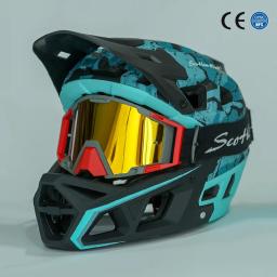 Ultraleve Full Face Ciclismo Capacete para Homens e Mulheres, MTB Downhill Capacete de Bicicleta, Motocicleta Bike Racing Kask - Image 2