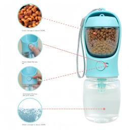 Garrafa de água portátil com armazenamento para animais de estimação, alimentos e água recipiente para cachorro e cães, alimentação tigela, viagens ao ar livre - Image 3