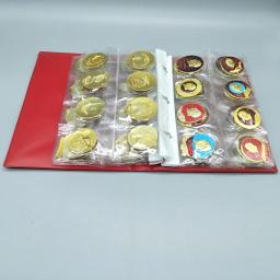 80 peças coleção de moedas de vários valores presidente mao comemorativo medalha livro metal artesanato decoração para casa - Image 4