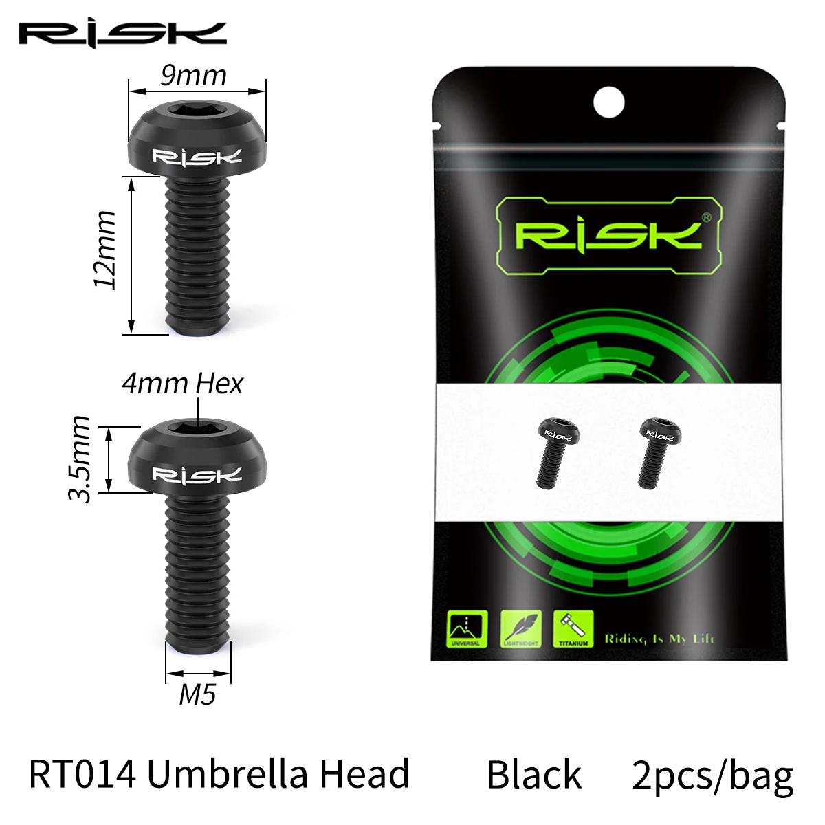 Risco m5x12mm bicicleta garrafa de água gaiola parafusos fixação liga titânio mtb estrada garrafa titular parafusos bomba ar parafusos fixos - Image 1
