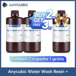 Anycubic-Resina De Lavagem De Água, Alta Precisão, Baixo Odor, Baixa Viscosidade, Suporte De 3 Maneiras, Lavagem Para LCD, Impressora 3D,Compre 2kg e ganhe 1kg grátis Somente para o Brasil - Image 1