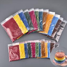 Cera De Areia Colorida Natural para Vela, Decoração DIY, Pintura Em Areia, Cera De Floco De Neve, Fabricação De Vela, Suprimentos De Corante, 10g, 50g - Image 1