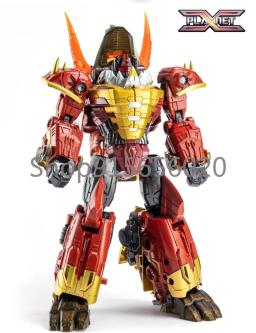 Planet X PX-05R Quirinus PX05R Dinobot Slag versão cor vermelha em estoque - Image 4