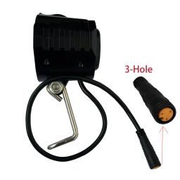 Bicicleta elétrica LED Kit Farol, Ebike dianteiro e traseiro com chifre, Mountain Bike Acessórios, luzes de bicicleta, 36V, 48V - Image 5