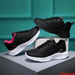 Tênis de atletismo feminino com tudo que combina, cestas leves, tênis casual fitness para senhoras, tênis de corrida antiderrapante, outono - Image 2