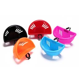 Fácil instalação saco de bicicleta scooter lidar com barra cesta com suporte bicicleta acessórios à prova dwaterproof água das crianças cesta de plástico - Image 2