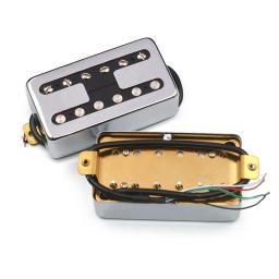 H estilo capa de bronze captador de guitarra elétrica bobina dividindo captador humbucker captador de bobina dupla n7.5k/b15k saída preto/cromado - Image 3