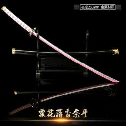 Demon Slayer Cosplay Espada de Metal, Espadas Katana reais, adereços prontos para a batalha, Arma Anime, Sem Borda, Decoração do quarto, 1 - Image 2