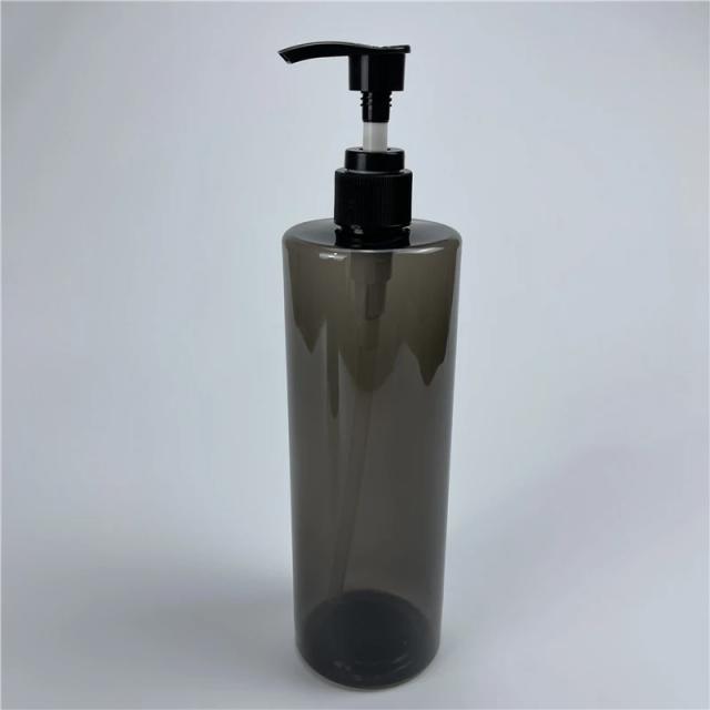 Garrafa Plástica Transparente 250ml a 500ml com Bomba - Ideal para Shampoos e Loções para Cuidado Masculino