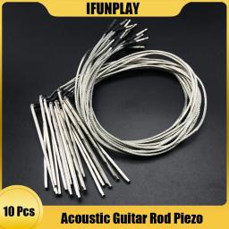 10 pçs 6 cordas guitarra acústica ponte sela haste piezo folk guitarra eq sob sela captador piezo transdutor piezo - Image 1