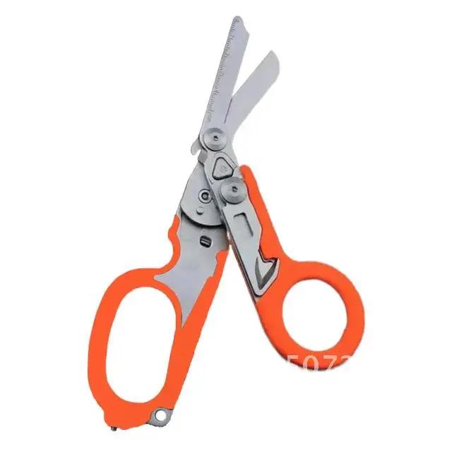 Multifuncional leatherman raptor primeiros socorros tático dobrável tesoura ferramenta de sobrevivência ao ar livre combinação tesoura tática - Image 1