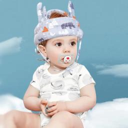 Chapéu de proteção ajustável Head Protection Capacete de segurança do bebê Criança Caminhada Crash Cap Chapelaria 1 pc - Image 6