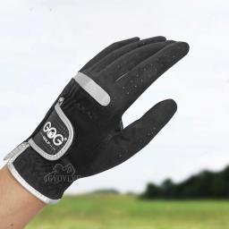 Gog luvas de golfe para homens preto tecido macio respirável esportes ao ar livre luva de bola de golfe mão esquerda mão direita antiderrapante 1pcs - Image 4